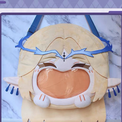 Smile House Fanmade Blue Hair Ita Bag Smile Backpack Crossbody Bag