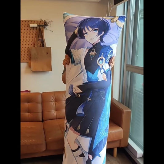 Smile House Genshin Impact Scaramouche Wanderer Body Pillow Cover Two Sides Image