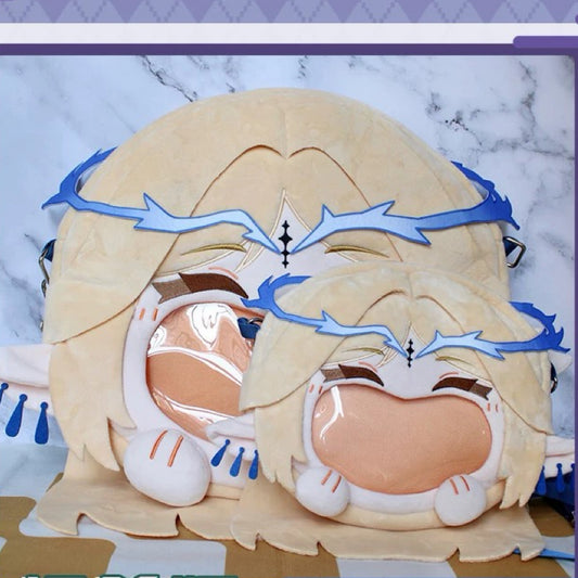 Smile House Fanmade Blue Hair Ita Bag Smile Backpack Crossbody Bag