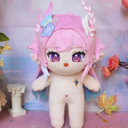 Smile House Fanmade Plushies Pink Hair Big Eyes Plush Doll 20CM
