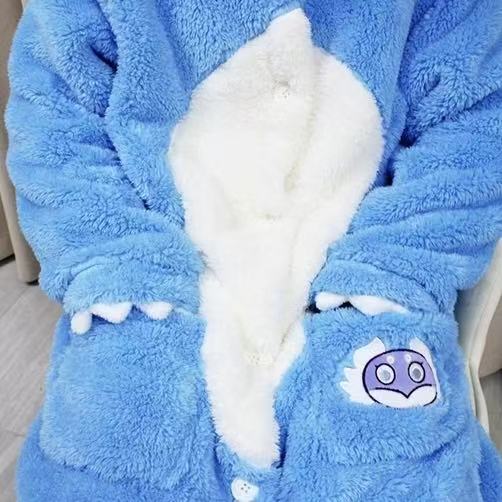 Smile House Fanmade Cute Plush Doll Blue Plushies Pajamas Sleepwear