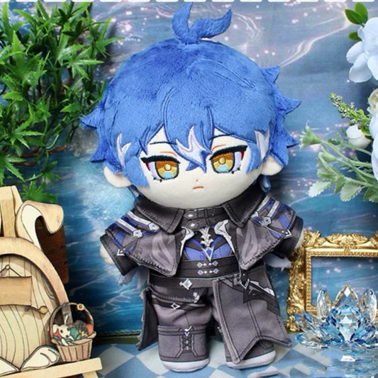 Smile House Fanmade Plushies Big Eyes Blue Hair Man Plush Doll 20CM