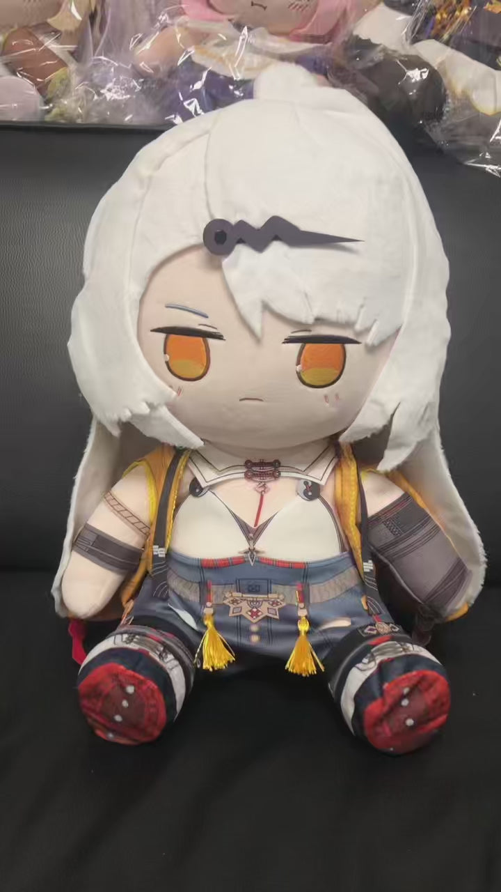 ぬいぐるみ sold out Free Shipping】Smile House Fanart White Hair Staring Eyes 40CM